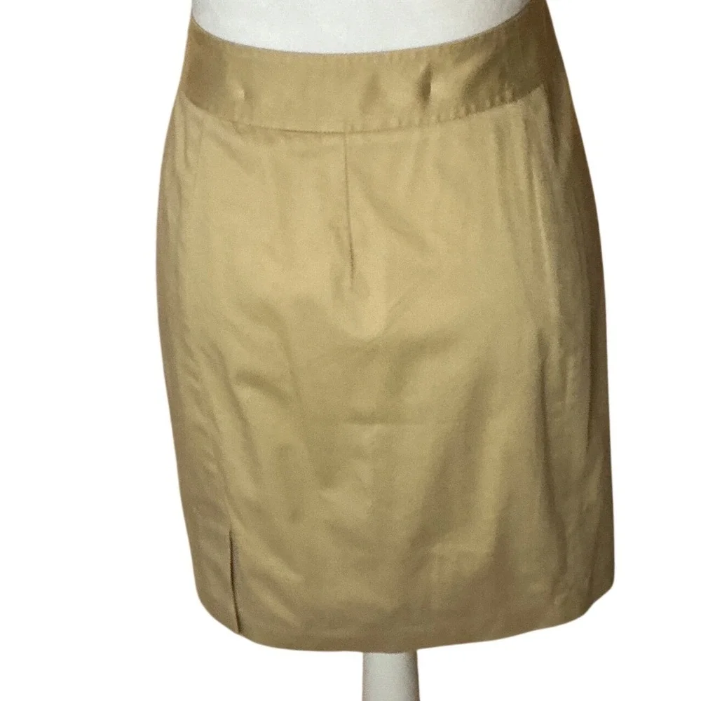 Vintage-Inspired Khaki Belted Skirt | Soft Academia Classic